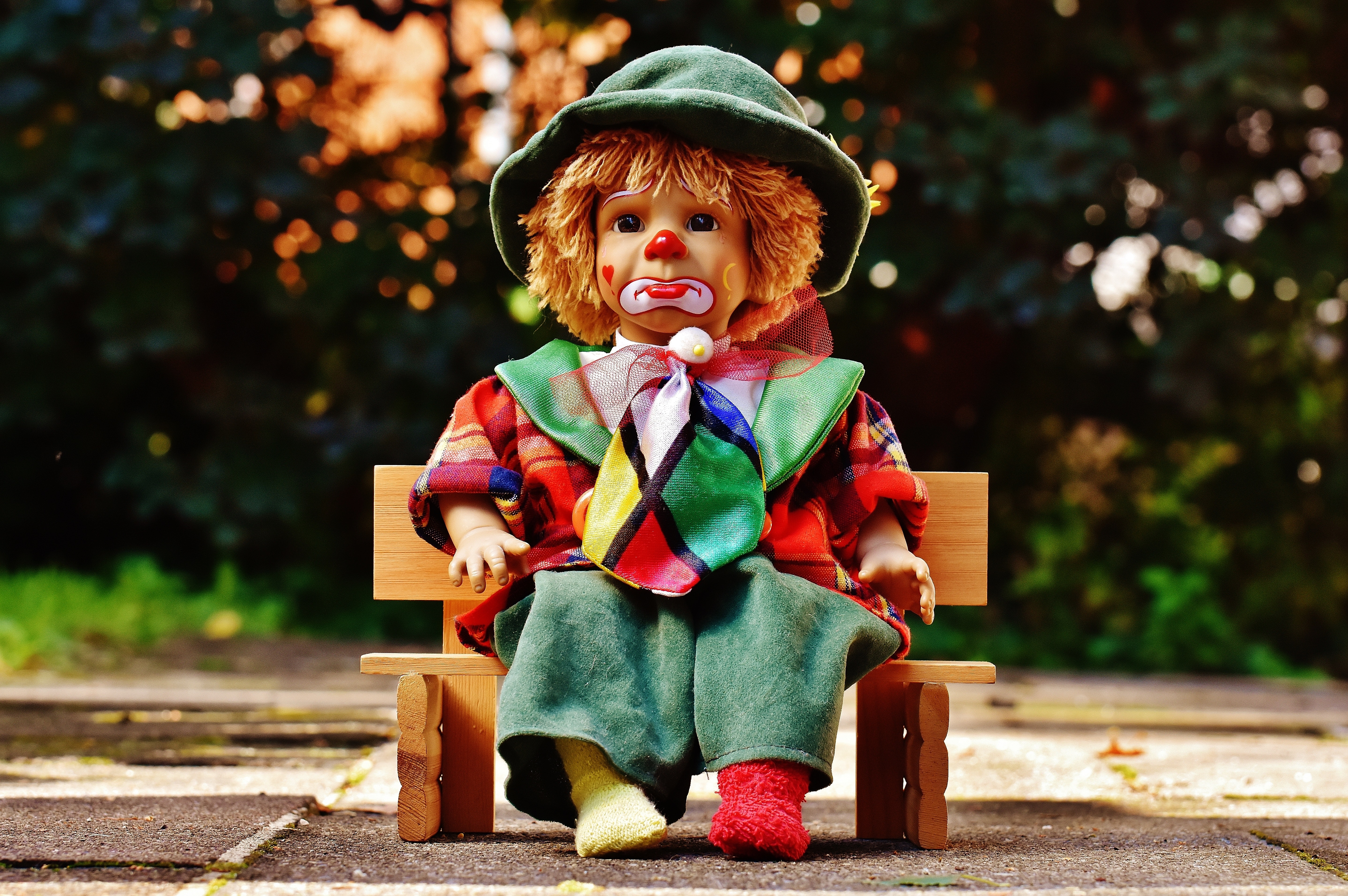 Docka som clown
